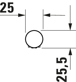 Para dus Duravit UV0640001010, 25 mm, 197 mm, 1 functii, 1/2 racord, sistem anticalcar, universal, Crom [2]