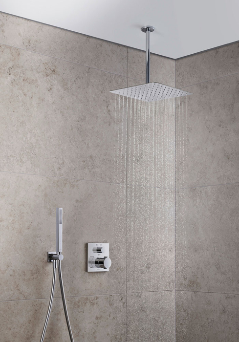 Para dus Duravit UV0642002010, 22 mm, 222 mm, 1 functii, 1/2 racord, sistem anticalcar, universal, Crom [5]