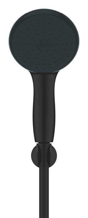 Para dus Grohe 279502431, 100 mm, 1.75 m, 230 mm, 2 functii, 1/2 racord, sistem anticalcar, universal, Negru [2]
