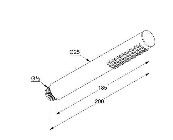 Para dus Kludi Nova Fonte, 25 mm, 1 functie, mat, auriu, 39120N0-00 [2]