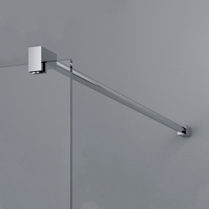 Paravan de dus Sanswiss, Pur, profil crom, sticla transparenta, 100 x 200 cm [3]