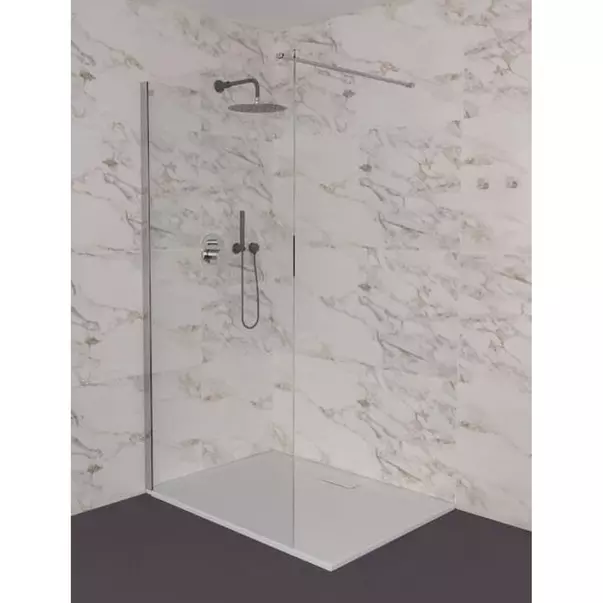 Paravan de dus tip Walk-in Ideal Standard i.life 100x200 cm sticla 8 mm argintiu [3]