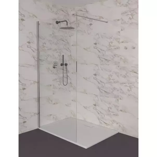 Paravan de dus tip Walk-in Ideal Standard i.life 140x200 cm sticla 8 mm argintiu [2]