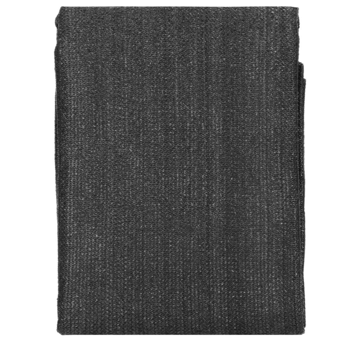 Paravan plasa umbrire pentru balustrada balcon, 95% umbrire, impermeabila, 500x100 cm, antracit [3]