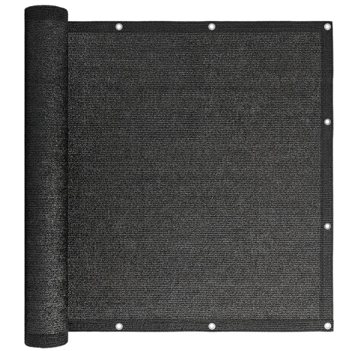 Paravan plasa umbrire pentru balustrada balcon, 95% umbrire, impermeabila, 500x100 cm, antracit [24]