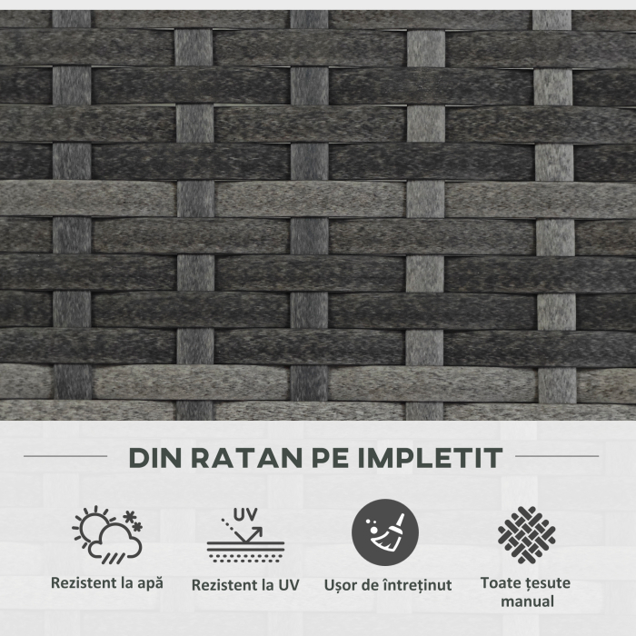  Pat De Flori De Sine Statator Pentru Gradina, Jardiniera Pentru Plante Cataratoare 84x30x107cm Gri Deschis [7]