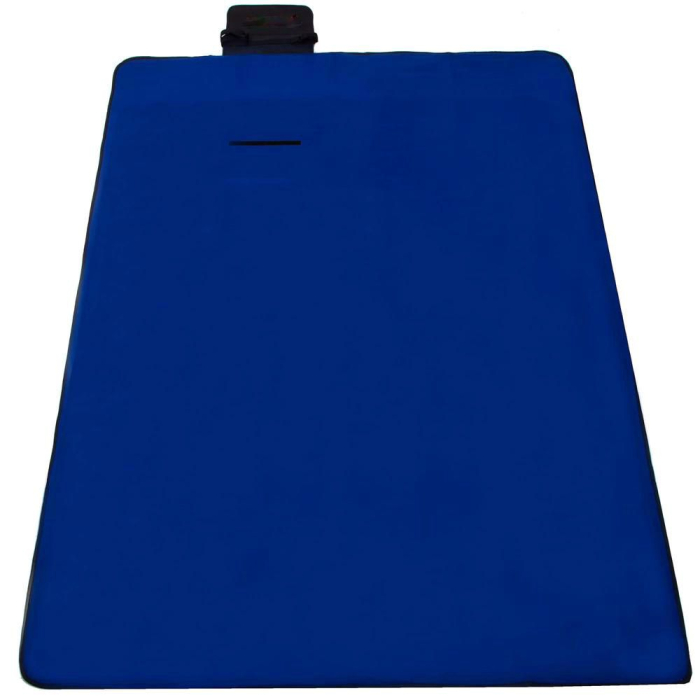 Patura pentru picnic sau plaja, cu folie izolatoare si maner, 200x200cm, albastru cobalt [10]