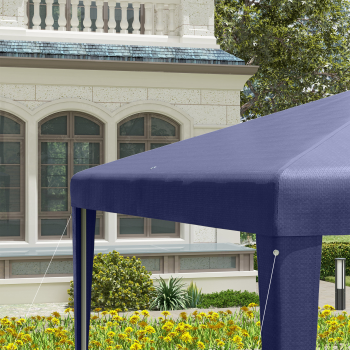  Pavilion de Gradina 3x3 m Pliabil si Portabil cu Acoperire Anti-UV, Albastru [8]