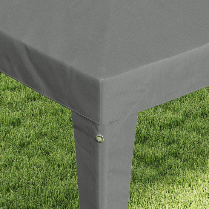 Pavilion  de Gradina 3x3 m Portabil cu Acoperire Anti UV, Gri [8]