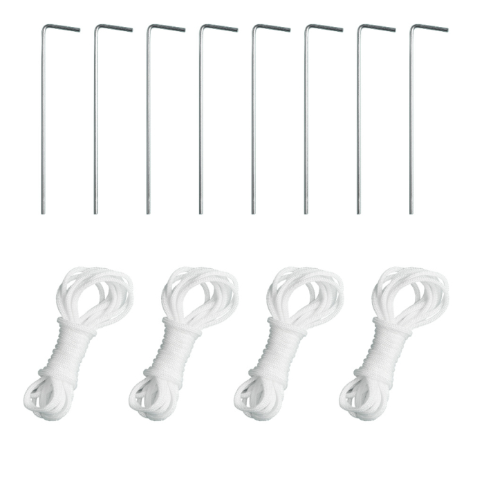 Pavilion gradina 250x250x255 cm, structura metalica cu 4 picioare, acoperis PE 90g/mp, verde [4]