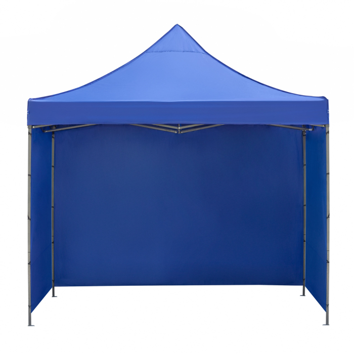Pavilion pliabil de gradina 3x3 m, cu 3 pereti laterali pentru protectie impotriva vantului si ploii usoare, prelata hidrofoba Oxford 420D, cadru din [15]