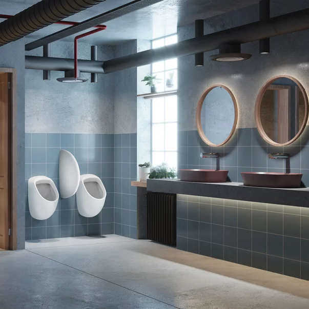 Perete despartitor pentru pisoare Ideal Standard din ceramica alb [3]