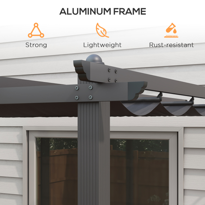  Pergola cu Acoperis Retractabil de 3 x 4 (m) [7]