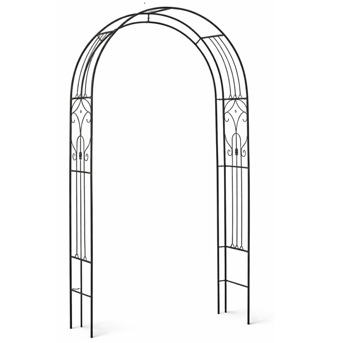Pergola gradina metalica pentru plante cataratoare, otel vopsit electrostatic, 145x38x240 cm, verde [2]