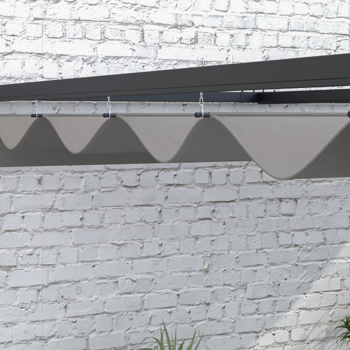  Pergola Inclinata cu Acoperis Retractabil [8]