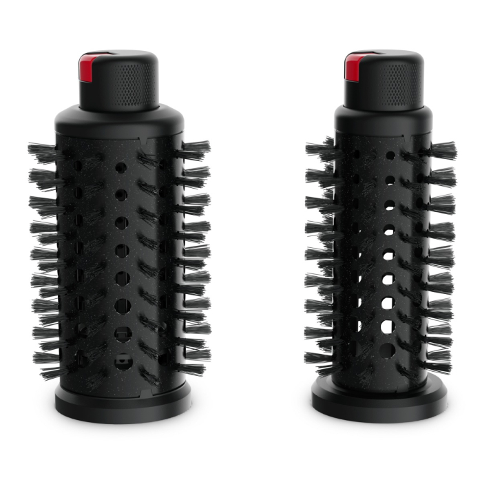 Peria rotativa cu aer cald Rowenta Karl Lagerfeld Pro Stylist CF961LF0, 750W, tehnologie Pro Dual Motion, generator de ioni, înveliş exclusiv Keratin & Glow, cablu 1.8m, negru&rosu [6]