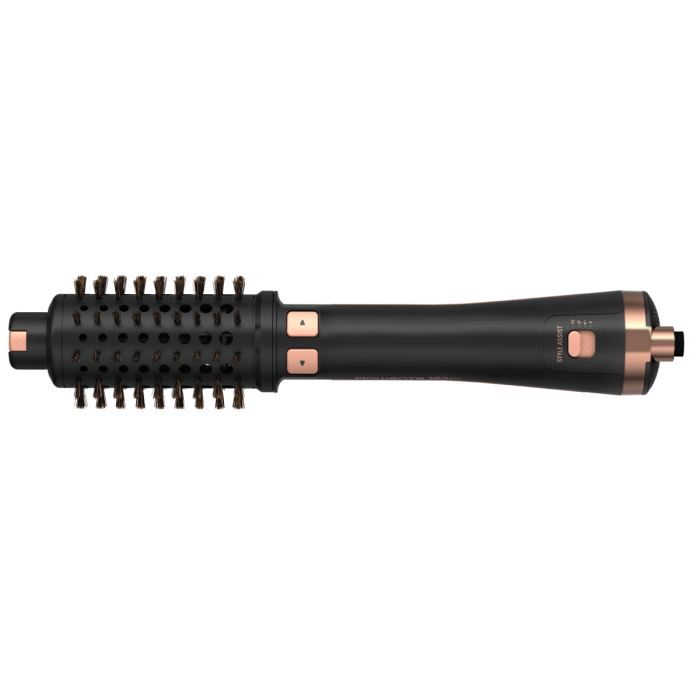 Peria rotativa cu aer cald Rowenta Ultimate Experience CF9620F0, 3 trepte temperatura, Funcția avansata Style Assist, Negru/ Auriu [12]
