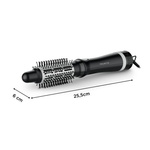 Perie cu aer cald Express Style CF6320F0, 3 accesorii, cablu rotativ 360°, negru & argintiu [6]