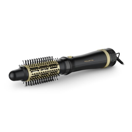 Perie cu aer cald Rowenta Express Style CF6330F0, 3 accesorii, invelis ceramic, cablu rotativ 360°, negru & auriu [2]