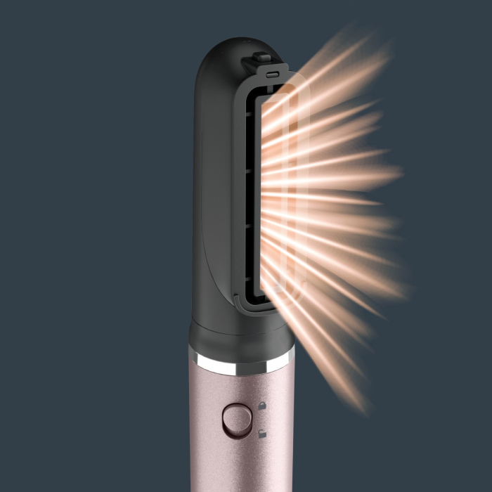 Perie cu aer cald Rowenta Ultimate Experience Air Nano UB9B20E0, 950 W, 3 trepte de viteza si temperatura, non-rotativa, generator de ioni, invelis ceramic, 2 perii, 1 capat uscare, geanta de transpor [13]