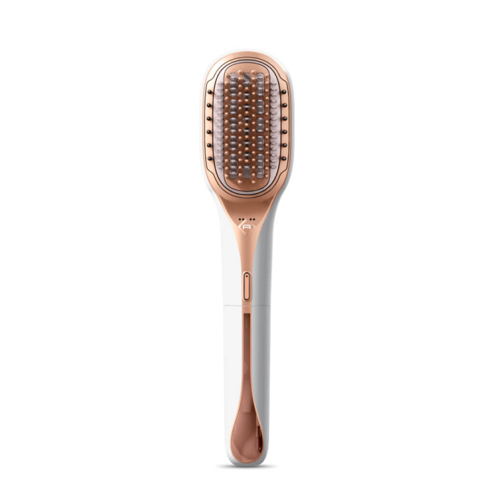 Perie de par reparatoare cu abur Rowenta Hair Therapist™ CF9920F0, 165 W, tehnologie Thermal Care, invelis Keratin, oprire automata, afisaj LED, alb [9]
