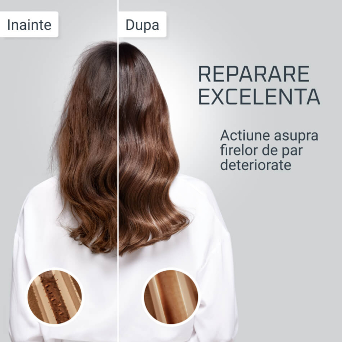 Perie de par reparatoare cu abur Rowenta Hair Therapist™ CF9920F0, 165 W, tehnologie Thermal Care, invelis Keratin, oprire automata, afisaj LED, alb [4]