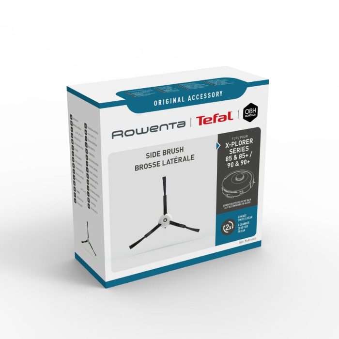 Perie laterala Rowenta ZR879G03, compatibila cu aspiratorul robot Rowenta X-Plorer Serie S85+, S85, S90+, S90, seriile RR87xx [2]