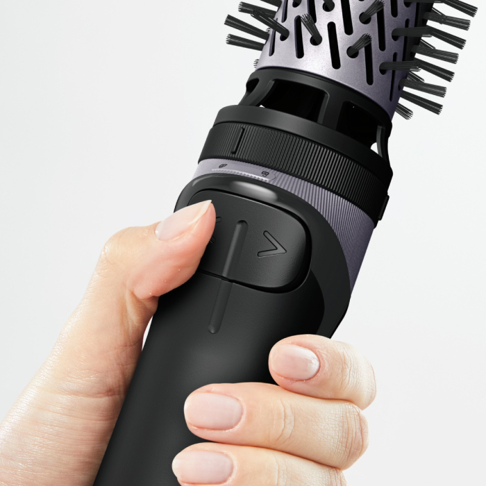Perie rotativa cu aer cald Rowenta Brush Activ UB9534F0, 1000W, 2 trepte de viteza & temperatura, 2 perii rotative 40/50mm, 1 perie de 30 mm, 1 perie paddle, husa inclusa, generator de ioni, invelis c [10]