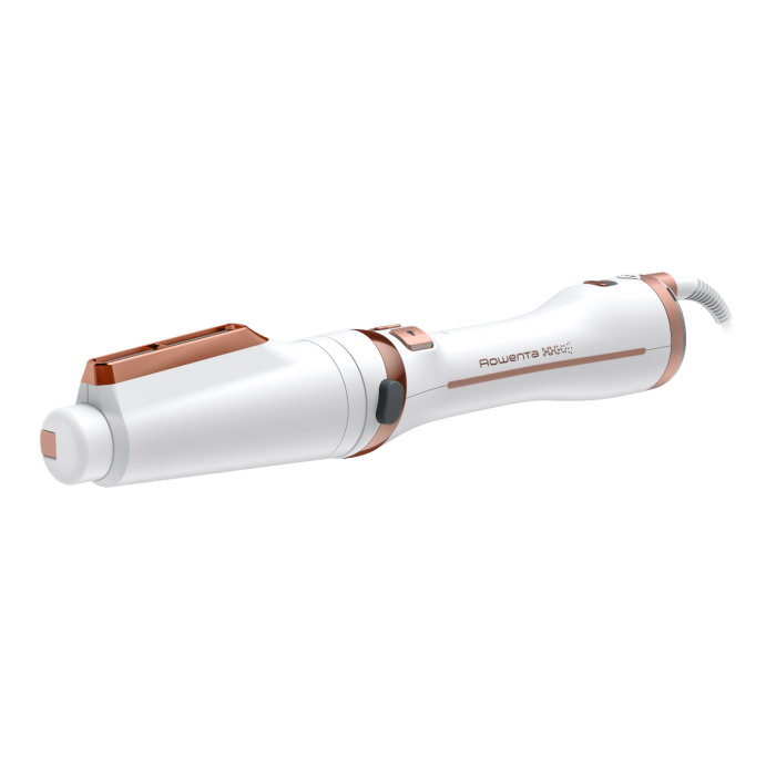 Perie rotativa cu aer cald Rowenta Brush Activ Ultimate Care CF9720F0, tehnologie Careful Heat, invelis quart ceramic, tehnologie Ionic Booster, design compact, 3 trepte de viteza, concentrator, alb [12]