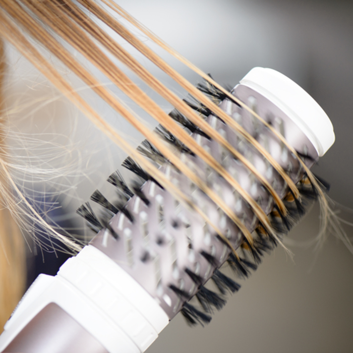 Perie rotativa Rowenta Brush Activ' Premium Care CF9540, 1000W, 2 trepte, 2 viteze, ionizare, 2 perii, Cashmere Keratin,  înveliş ceramic, roz [3]