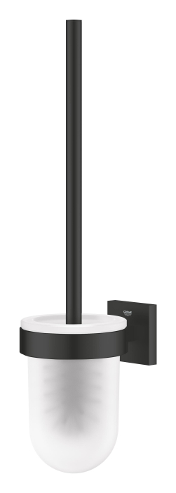 Perie WC Grohe 409772430, 399 mm, 126 mm, 2 orificii instalare, pe perete, sticla, metal, elemente fixare ascunse, Negru [2]