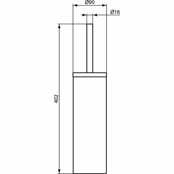 Perie WC pe pardoseala crom Ideal Standard IOM [2]