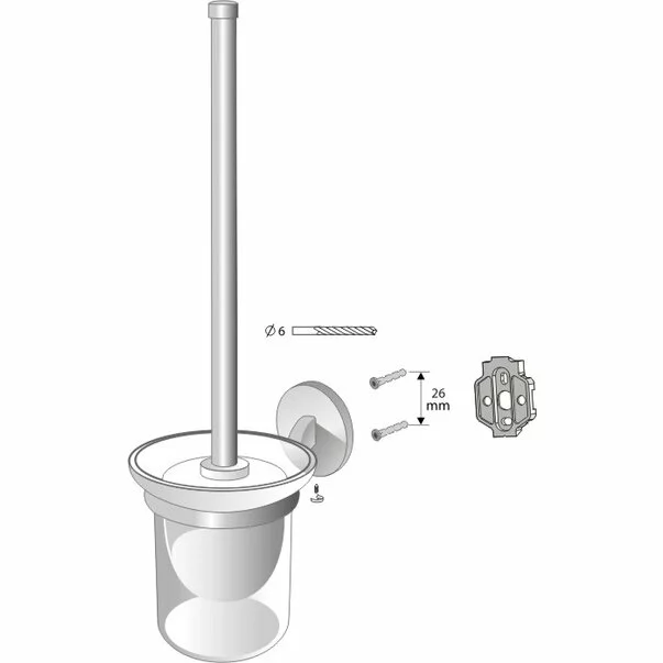 Perie WC satinat Bisk Virginia [2]