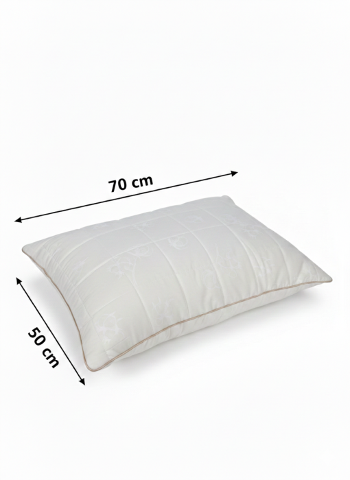 Perna Brius Bumbac Lux, Banda climaterica, 50x70, Alb / Air Mesh, Intretinere, Lavabila la masina (30°C) [5]