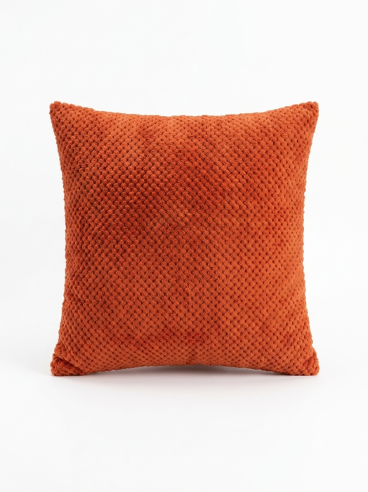 Perna Brius Decorativa Popcorn, 50x50, Banda matlasata, Orange [3]