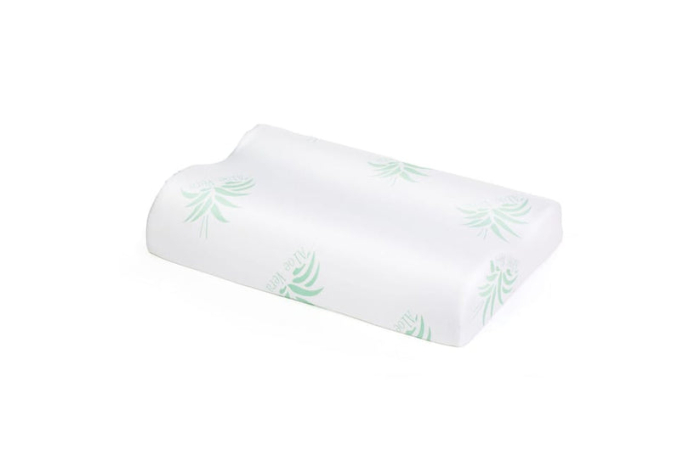 Perna Brius Ergonomica, Microfibra super soft, Umplutura perna, Burete memory foam, Burete Memory Aloe Vera, 40x60 [2]