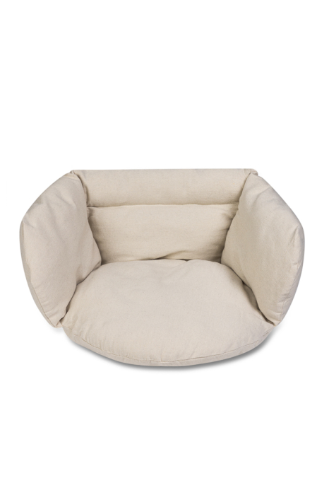 Perna pentru leagan tip cuib 56x63x36 cm, umplutura moale, ecru [6]