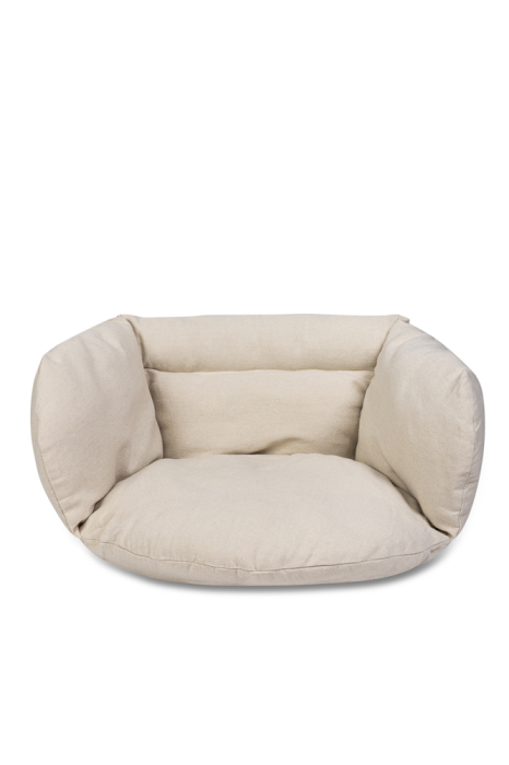 Perna pentru leagan tip cuib 56x63x36 cm, umplutura moale, ecru [7]