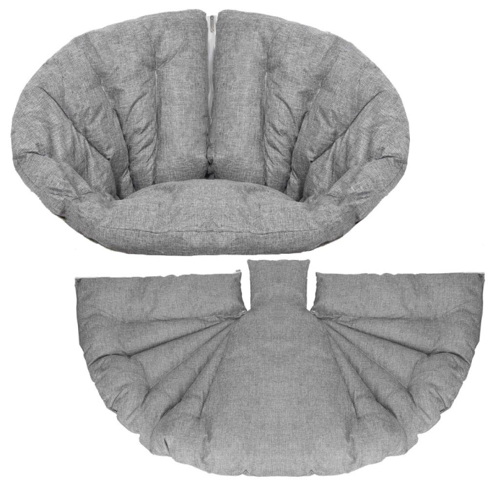Perna pentru leagane suspendate, cu fermoar, gri, 130x75cm [2]