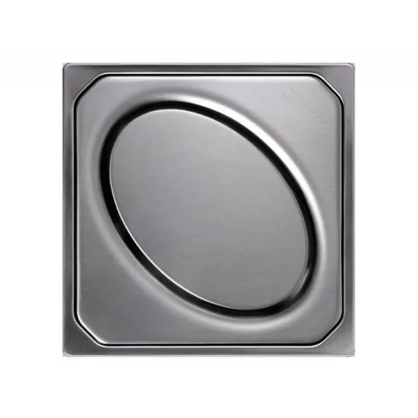 Piesa superioara si capac din inox pentru corp sifon Kessel Oval System 100 , fara cheie [3]
