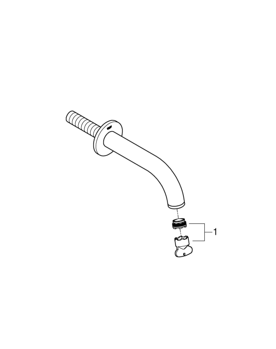 Pipa cada Grohe 13139DA3, Atrio, 1/2'', 171 mm, lucios, cupru [3]