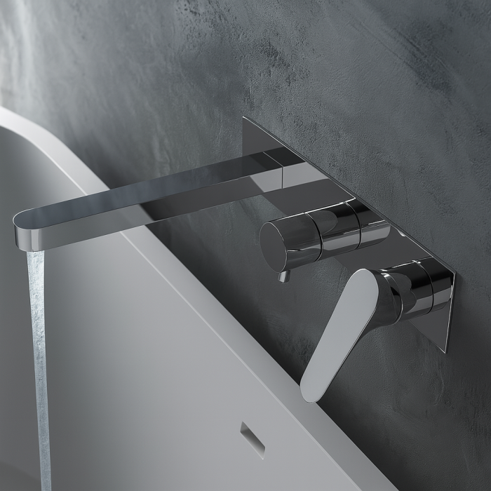 Pipa incastrata Remer Rubinetterie Class Line 91L, cromata, 18cm, G 1/2”, alama [2]