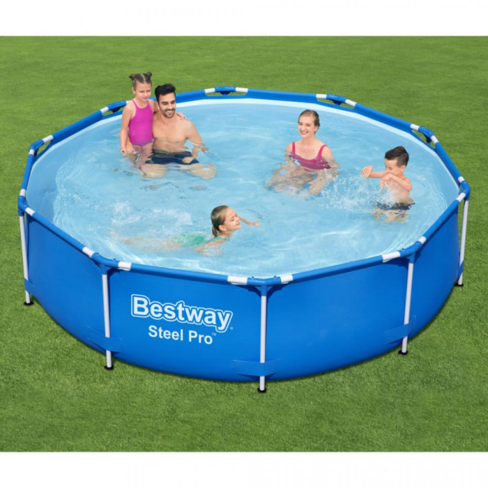 Piscina cadru metalic Bestway, 305x76 cm, 4500 litri, cu pompa de filtrare [5]