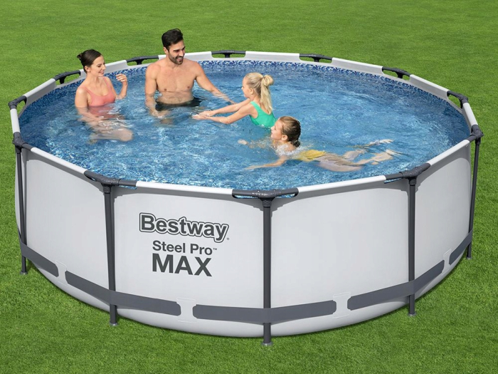 Piscina cadru metalic Bestway, 366x100cm, 9.150 litri, cu pompa de filtrare si scara [7]