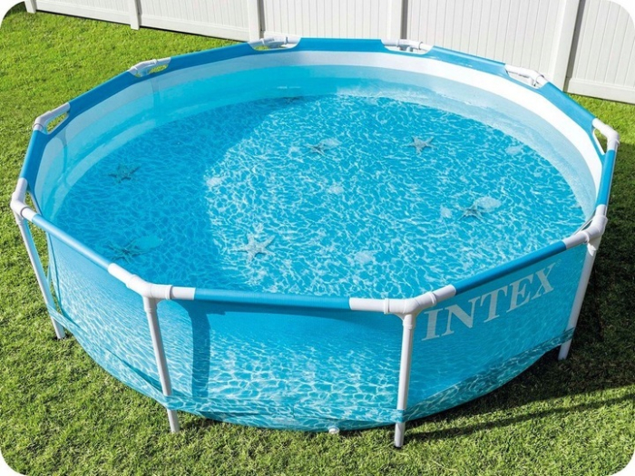 Piscina rotunda cu cadru metalic Beachside Metal Frame Intex 28208NP, 305x76 cm, cu pompa filtrare [9]