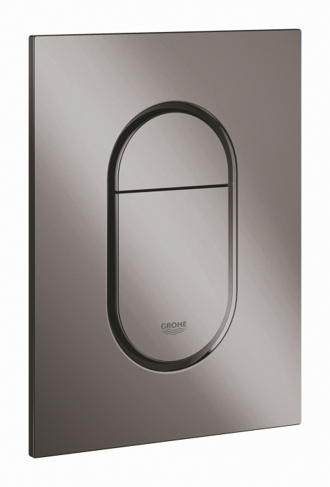 Placa de actionare Grohe 37624A00, Arena Cosmopolitan, marimea S, dubla, 130 x 172 mm, verticala, lucios, grafit [2]