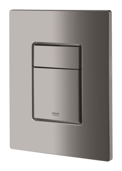 Placa de actionare WC Grohe 38732A00, Skate Cosmopolitan, dubla spalare, reversibila, 156 x 197 mm, lucios, grafit [3]