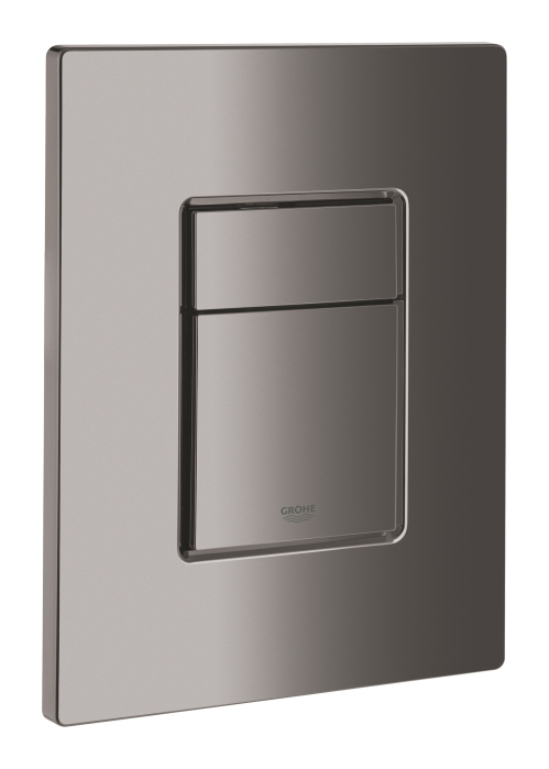 Placa de actionare WC Grohe 38732A00, Skate Cosmopolitan, dubla spalare, reversibila, 156 x 197 mm, lucios, grafit [2]