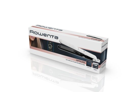 Placa de indreptat ROWENTA Optiliss SF3210F0, 10 trepte de temperatura, functie straight&curl, invelis ceramic, cablu 1.8m, alb [5]