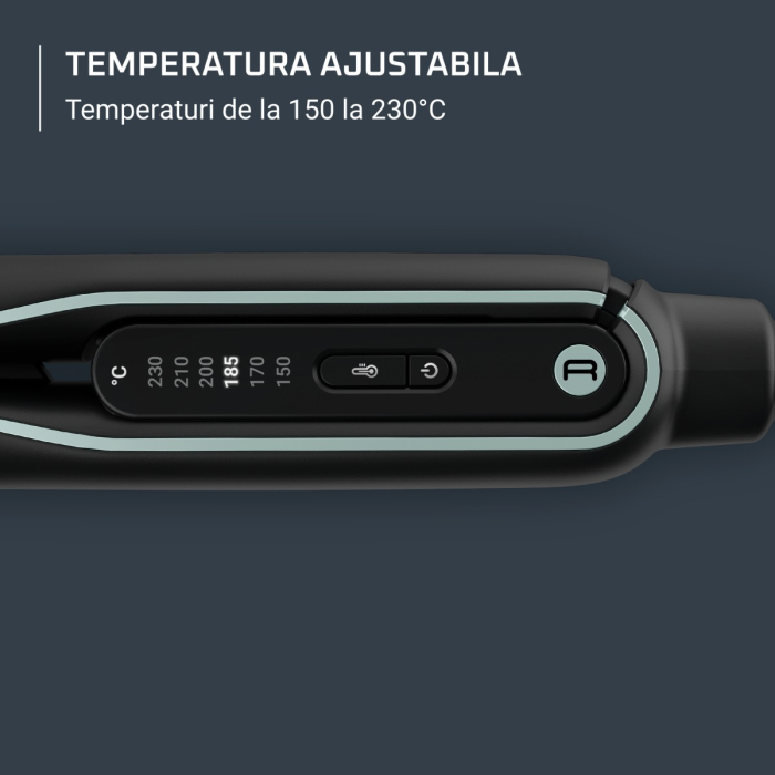 Placa de par 2 in 1 Rowenta Thermostyle SF7120E0, 6 trepte de temperatura, functie boost, incalzire rapida in 30s, placi cu invelis de titan, generator de ioni, temperatura ajustabila, stilizare 2 in  [5]